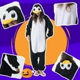 thumbnail image 3 of Veyryth Unisex Penguin Adult Onesie Pajamas, Polar Fleece Animal Pajamas，One-Piece Sleepwear for Men and Women Size L, 3 of 7