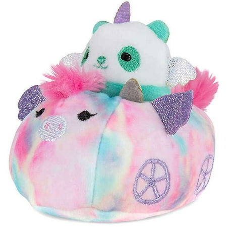 Squishmallows Squishville! Panda & Vehicle Mini Plush