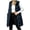 Navy, variant on Staron Women Winter Sleeveless Hooded Down Jacket Casual Quilted Puffer Vest Coat with Zipper Pockets Solid Color Warm Outerwear Army Green XXL