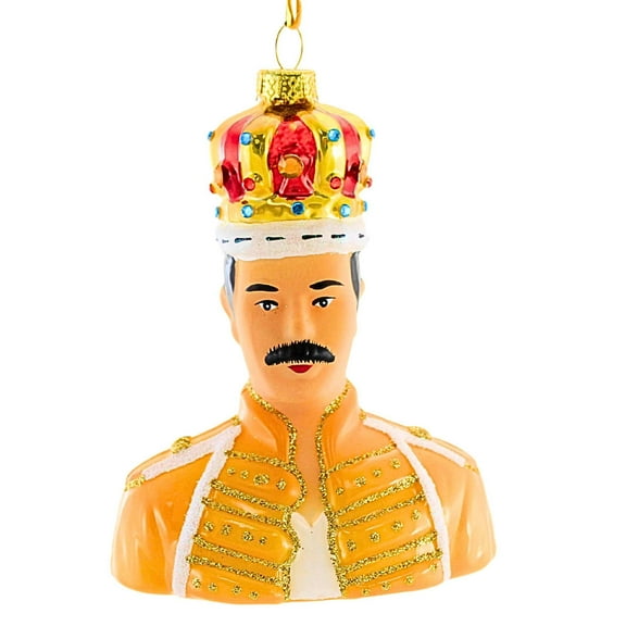 Cody Foster 4.75In Freddie Mercury, Glass, Ornament Queen Music Legend Go4033