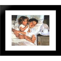 Breakfast in Bed 20x24 Framed Art Print by Mary Cassatt