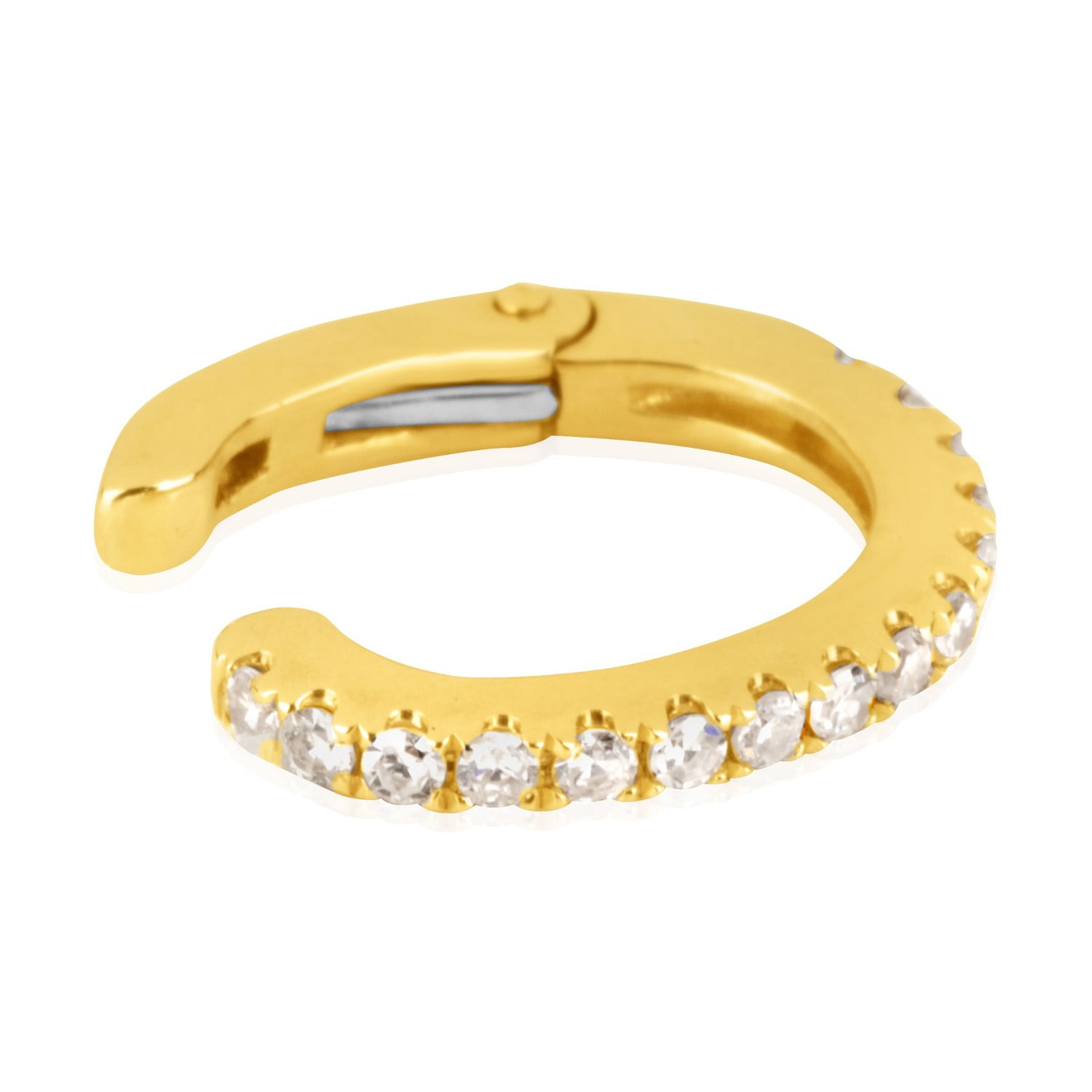 Juliette Collection 14K Gold and Diamond SingleRow Hinged Ear Cuff