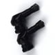 thumbnail image 4 of Adaptador de válvula de ángulo de grado de boquilla de gas de motocicleta de aluminio CNC de 2 piezas Negro, 4 of 9