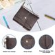 thumbnail image 3 of Carteras plegables suaves de cuero de PU para hombres monedero llavero cartera con cremallera con cadena, 3 of 5