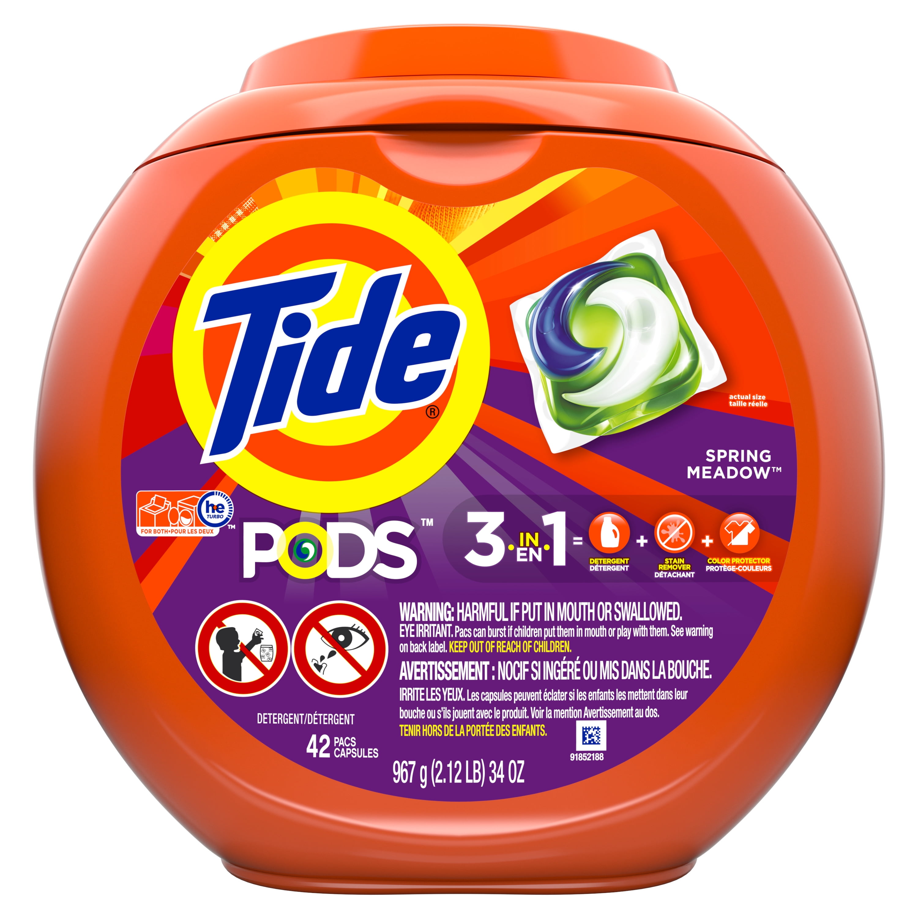 Tide Pods Laundry Detergent Pacs - Spring Meadow - 34oz/42ct