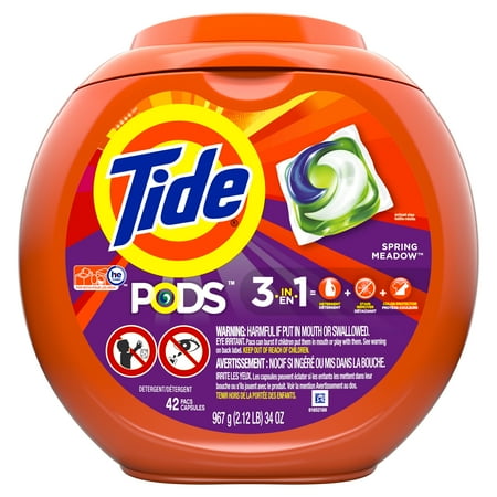 Tide Pods Laundry Detergent Pacs - Spring Meadow - 34oz/42ct