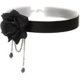 thumbnail image 1 of Elegante Collar Retro Con Colgante De Rosa, Estilo Gótico, Lolita, Encaje Negro, 1 of 4