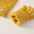 thumbnail image 5 of MESSUEN Hiking Gloves Men's Gloves Cold Weather Gloves Snow Gloves Women Gloves Exercise Gloves Ski Gloves Knit Gloves Work Gloves Driving Warm Gloves for Men Warm Gloves Yellow One Size, 5 of 6
