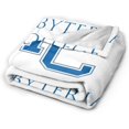 thumbnail image 2 of Presbyterian A College Logo Fleece Blanket, Very Soft Microfiber Flannel Blanket for Couch Warm and Cozy for All Seasons, Black, 2 of 6