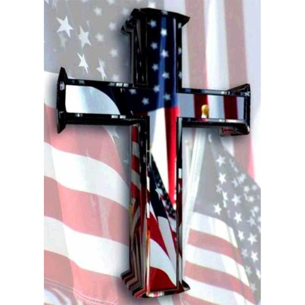 Diamante pintura US bandera Cruz completo redondo resina rhinestone DIY arte cuadro kit Hugtrwg Para estrenar