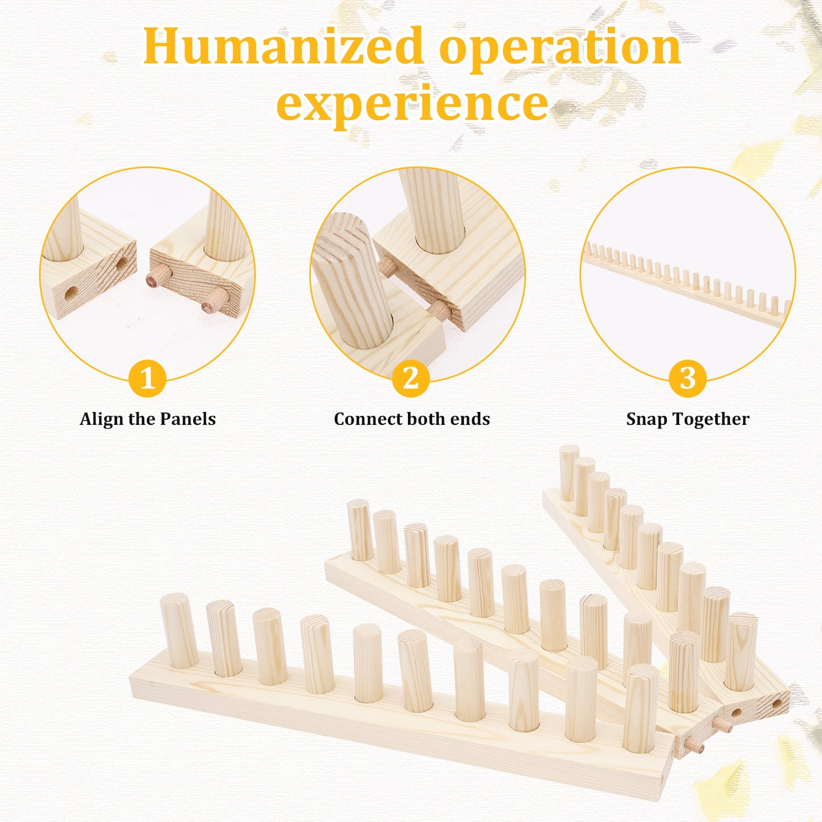 46" Chunky Knitting Loom Chunky Blanket Frame Knitting Frame Long No Needle Required and Adjustable Extra Large Chunky Blanket Loom Chunky Knitting Blanket Machine DIY Chunky Knit Blanket Loom