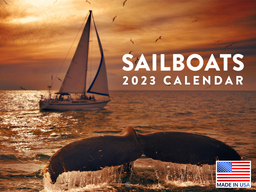 Sailing Calendar 2023 Monthly Wall Wooden Boat Calendar Boating ...