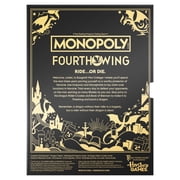 Monopoly Fourth Wing Edition Board Game, Officially Licensed Game for Ages 17+