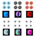 thumbnail image 2 of Ruedas de patín de ruedas iluminadas de 4 piezas con rodamientos luminosos Cola ruedas de patines, 2 of 8