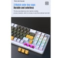 thumbnail image 5 of Yajisi Mechanical Gaming Keyboard 78 Keys RGB Backlit Blue Switch USB Wired Multimedia Typewriter with Volume Knob for PC Laptop Travel Blue White Black, 5 of 9