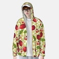 thumbnail image 6 of Rocae Cherries and Ladybirds Print Breathable Sun Protection Hoodie Quick-Dry Lightweight Long Sleeve Hoodie Unisex Running Sports Shirt Large, 6 of 9