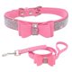 thumbnail image 4 of Collar para Perro con Strass, Piel Sintética Suave, Talla XXS, Rosa 1 JM, 4 of 4