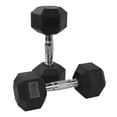 thumbnail image 4 of Par de Mancuernas Hexagonales Fire Sports Caucho Negro 10Kg, 4 of 4