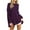 #Z01=Purple, variant on Scyoekwg Long Sleeve Tee Shirts for Women Fall Fashion Tunic 2025 Fashion Tops Long Sleeve Pullover Round Neck Dressy Casual Tops Loose Fit Blouses Fall Classic Solid Color Army Green XL
