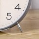 thumbnail image 4 of Alarm Clock Analog Alarm Clock, 6 Inch Round Alarm Clock Non Ticking, Battery Operated, Super Silent Alarm Clock, Simple Stylish Design for Desk/Bedro, 4 of 4