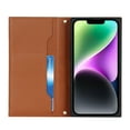 thumbnail image 3 of ELEHOLD for iPhone 14 Wallet Case,Card Slot Zipper Purse Adjustable Crossbody Strap Stand Function Leather Wallet Case for iPhone 14  6.1 inch,Brown, 3 of 8