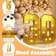 thumbnail image 3 of Imprsv 3FT Gold Marquee Light Up Letters & Numbers For Birthday Gold Party Decorations Large Gold Marquee Letters & Numbers For Baby Shower Wedding, 3 of 4