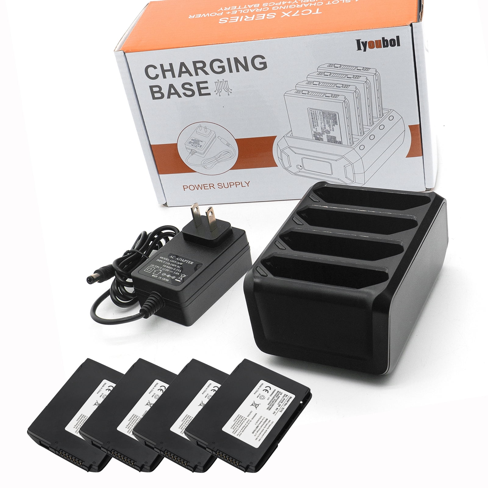 4-Slot Battery Charging Cradle SAC-TC7X-4BTYC1 with power supply For TC70 TC75
