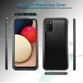 thumbnail image 4 of Galaxy A02S Case, Galaxy A02S Clear Cases, (2 Pack) Temerped Glass Screen Protector for Samsung Galaxy A02S 2021, Njjex Crystal Clear Shock Absorption Technology Bumper Soft TPU Cover Case -Black, 4 of 9