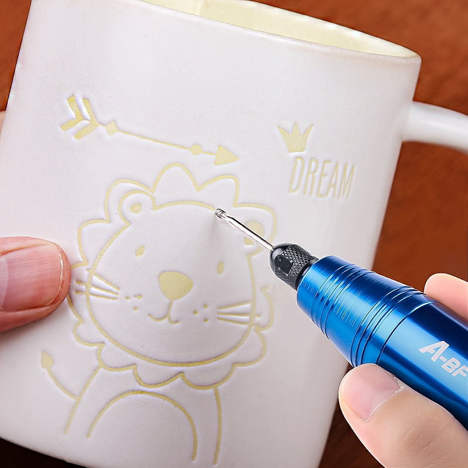 A-BF Mini Cordless Electric Drill Removable Battery Variable Speed Electric Dremel Rotary Tools Kit Engraving Pen Home DIY