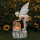 thumbnail image 3 of Flor luminosa Hada resina adorno al aire libre escultura de hadas estatua de jardín estatua de jardín de elfo solar estatua de hadas decoración estatua de hadas de resina retro, 3 of 5