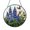 Acrylic 3.5 Inch, variant on Lupine Bloom with Butterfly Glass Suncatcher Window Decor, Floral Light Catcher Hanging Art, Timeless Nature Inspired Botanical Accent