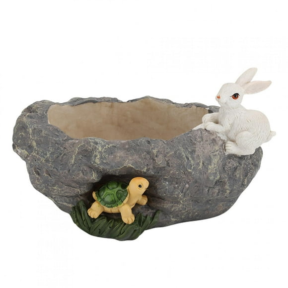 Bonsai Flowerpot,Imitation Stones Model Flower Flower Pot Succulent Planter High-Precision Functionality