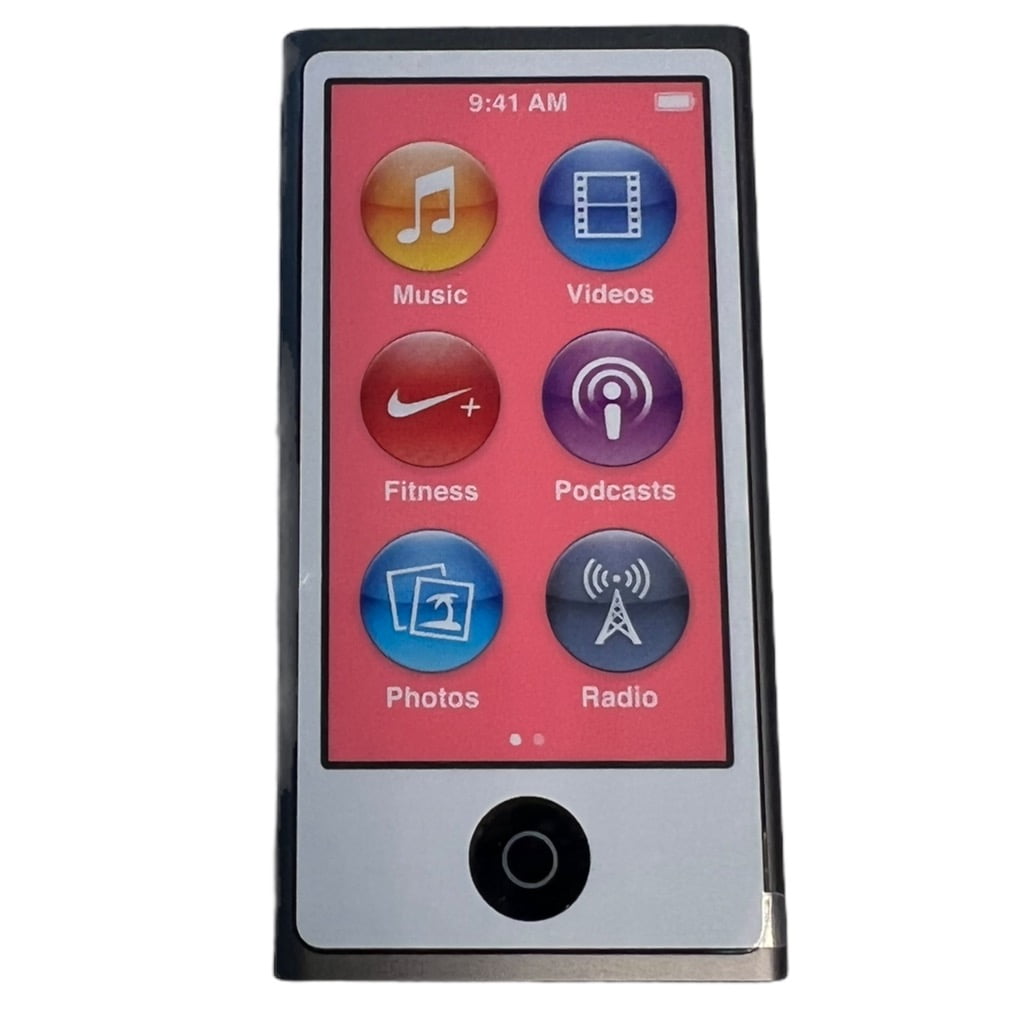 Apple iPod Nano 7th Generation 16GB Slate| Player | Used Like New - Walmart.com