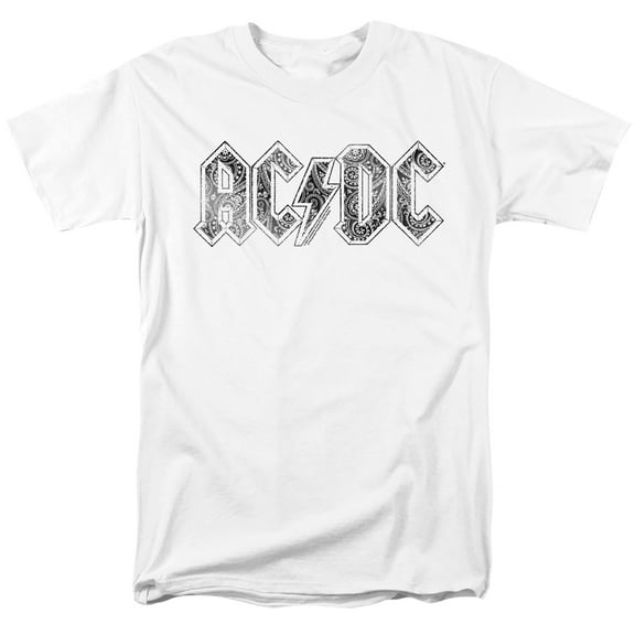 ACDC Paisley Logo Unisex Adult T Shirt For Men And Women
