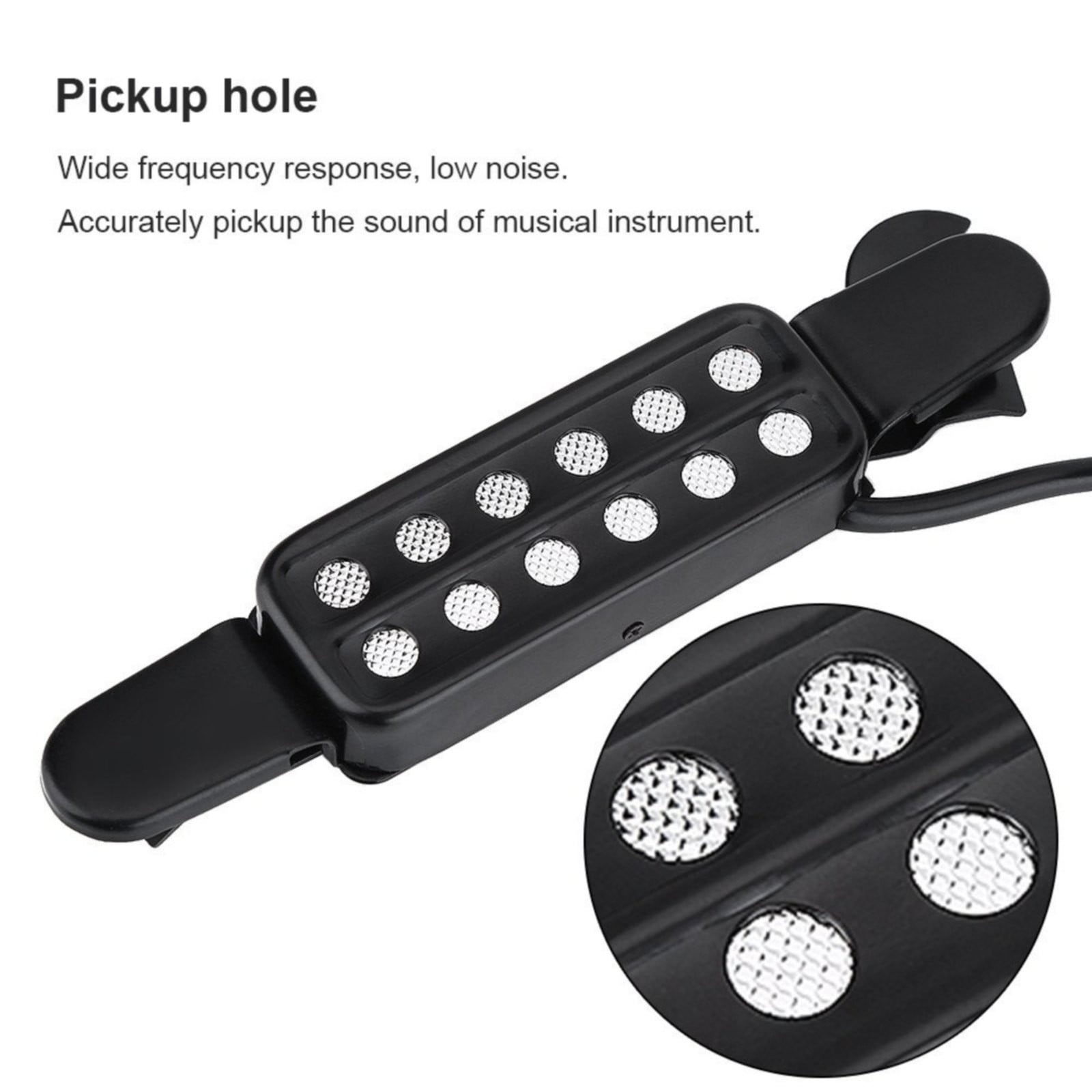 Clearance Nohole pickup under $20,Classic Acoustic Guitar Pickup Transducer Amplifier Guitar Pickup Soundhole Pickup For Guitar Parts Accessories Noise 2PC