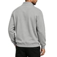 thumbnail image 4 of hoksml Men s Quarter Zip Sweatshirt Solid Color Casual Long Sleeve Pullover for Fall Daily Work Outdoor Comfort, 4 of 7