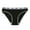 Black, variant on Aayomet Panties For Women Briefs Bow Panties Color Ladies Solid Drilling Lace Thong Women's Panties,Black L