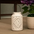 thumbnail image 2 of Tangiers 11" Height Ceramic Solar Jar, 2 of 4