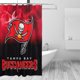 thumbnail image 3 of Cortina de ducha de secado rápido impermeable para baño de los Buccaneers, cortina de ducha con ganchos, decoración de fútbol americano, juego de cortinas de ducha para baño de plástico de 72 x 72, 3 of 8