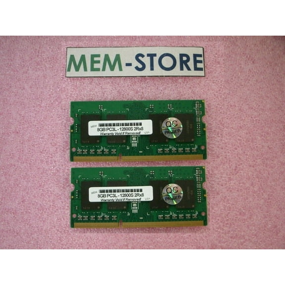 16GB (2x8GB) DDR3 1600MHz SODIMM Crucial CT2K8G3S160BM Equivalent Laptop Memory (3rd Party)