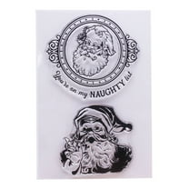 Milue Christmas Santa Silicone Seal Stamp DIY Craft Clear Stamp Scrapbooking Decor