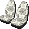 thumbnail image 5 of Pzuqiu Mandala Pattern Car Seat Covers 3 PCS, Front and Rear Seat Cover Set Polyester Non-Slip Washable for Sedans Cars Trucks, 5 of 10