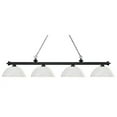 thumbnail image 7 of Zlite 200-4MB+BN-DMO14 4 Light Island, Billiard Light With Dome Matte Opal Glass Shades, 7 of 7
