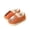 Orange, variant on GobdXE Cute Cartoon Dinosaur Kids Closed Back Slippers Warm Lined Indoor House Slippers for Home Wear Size:5.5-6 Years