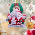 thumbnail image 1 of XWSHYW Adornos Colgantes Adornos Navideños Personalizados 2022 Familia de Muñecos de Nieve Adorno Navideño Familiar Árbol de Navidad Personalizado, 1 of 3