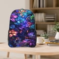 thumbnail image 5 of Honeii Magic Colorful Forest Leaves Print Clear Backpack Heavy Duty Transparent Bag 17" See Through BookBag for Women Men Adults Work Festival Sports Travel, 5 of 7
