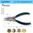 thumbnail image 3 of Xcellence 6 in 1 Bail Making Wire Looping Plier for Jewelry Making Repairing, 5.5” Green PVC Non-Slip Comfort Grip, 3 of 17