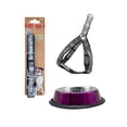 thumbnail image 1 of Kit Para Mascotas Perro Plato + Accesorios Paseo Morado Importadora La Merced Altamente Resistente, 1 of 5