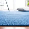 thumbnail image 6 of SAFAVIEH Braided Rishika Solid Area Rug, Blue, 2'6" x 4', 6 of 13