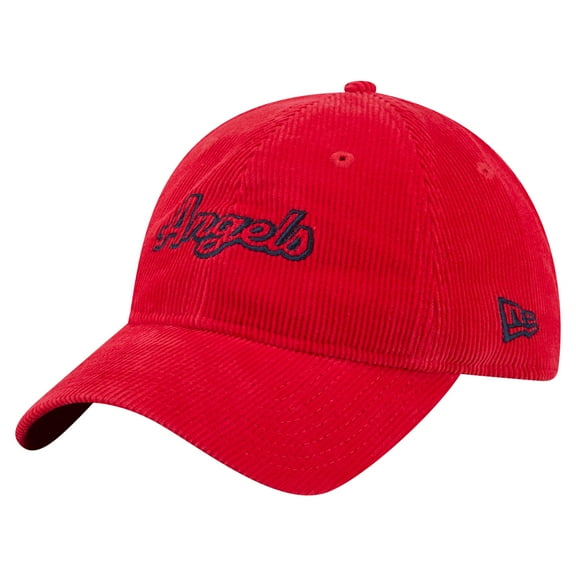 Women's New Era Red Los Angeles Angels Corduroy 9TWENTY Adjustable Hat